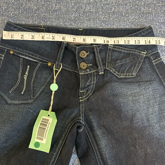 Dark Indigo Wide-Leg Flare Jeans - Picture 5 of 11